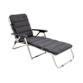 Adjustable Lounge Chair with Durable Fabric and Sturdy Frame