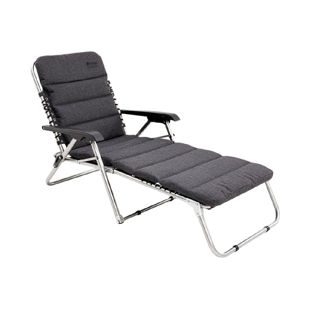 Adjustable Lounge Chair with Durable Fabric and Sturdy Frame